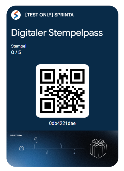 Digitaler Stempelpass mit QR-Code für moderne Kundenbindung in lokalen Unternehmen